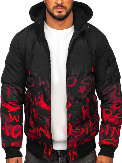 Men's Winter Quilted Jacket Red Bolf 27M8102