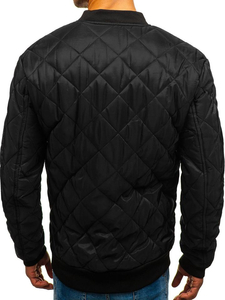 Men's Transitional Bomber Jacket Black Bolf AK76-A