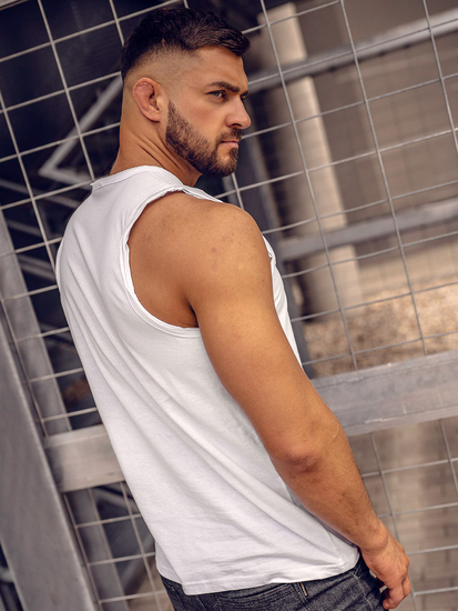 Men’s Basic Tank Top White Bolf 1205A