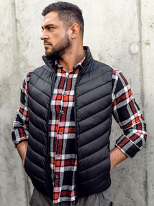 Men's Quilted Gilet Black Bolf 13073A