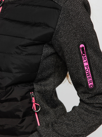 Women's Lightweight Jacket with hood Black Bolf KSW4001A1