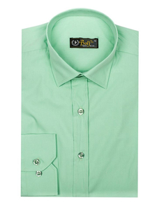 Men’s Elegant Long Sleeve Shirt Mint Bolf 1703