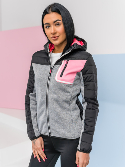 Women's Lightweight Jacket with hood Black Bolf KSW4006