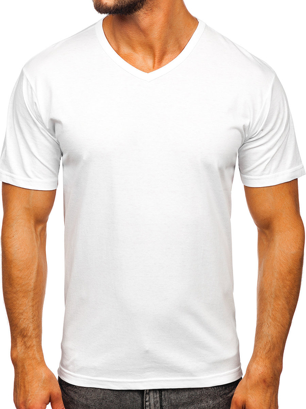 Men’s Basic V-neck T-shirt White Bolf 192131