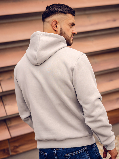 Men's Kangaroo Hoodie Grey Bolf 1004