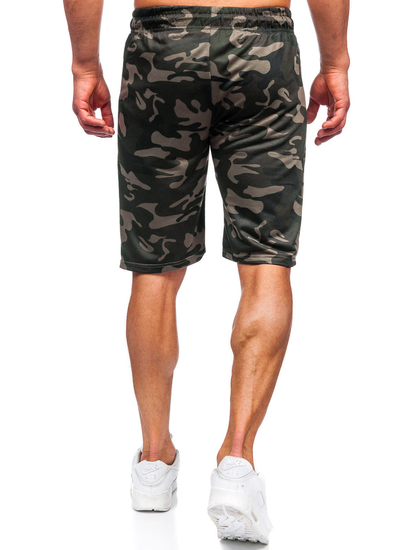 Men's Camo Shorts Dark Green Bolf JX873
