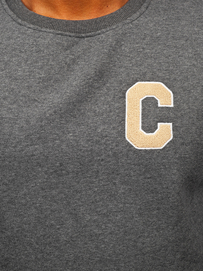 Men's Printed Sweatshirt Graphite Bolf MF2019