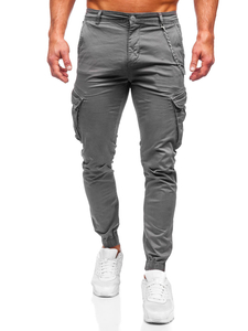 Men's Cargo Joggers Grey Bolf SK850