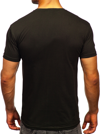 Men's Basic Cotton T-shirt Khaki Bolf 192397