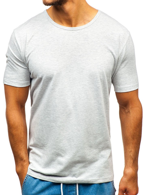 Men's Plain T-shirt Grey Bolf T1281