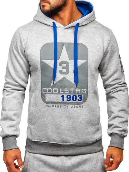 Men's Tracksuit with Hood Grey Bolf 8C59