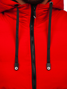 Men's Quilted Winter Jacket Red Bolf 5M3125