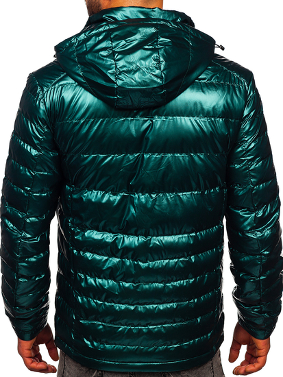 Men's Quilted Lightweight Sport Jacket Green Bolf 2147