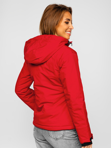 Women's Winer Down Jacket Red Bolf HH012A