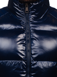 Men's Thick Quilted Gilet Navy Blue Bolf 9968