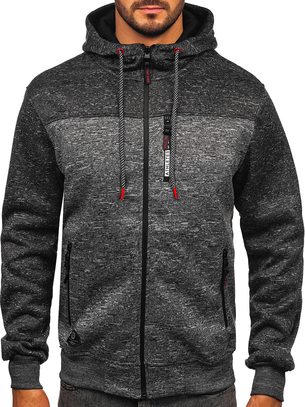 Men’s Warm Hoodie Anthracite Bolf TC1308