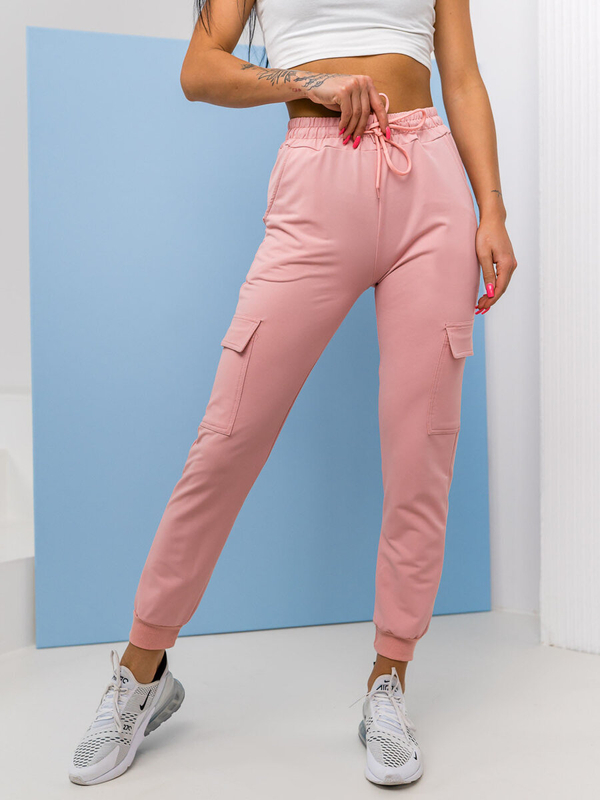 Women's Cargo Sweatpants Pink Bolf HW2516C