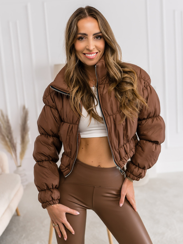 Women's Lightweight Quilted Jacket Brown Bolf 1250