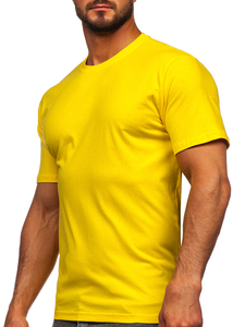 Men's Basic Cotton T-shirt Yellow Bolf 192397