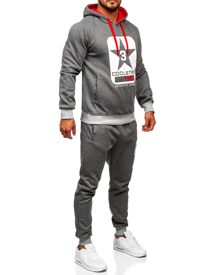 Men's Tracksuit with Hood Graphite Bolf 8C59