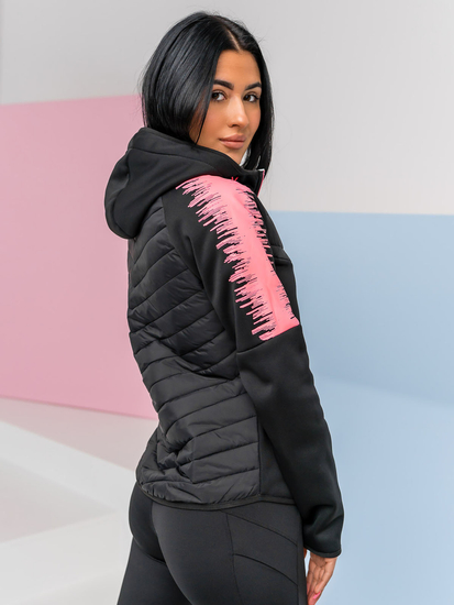 Women's Lightweight Jacket with hood Black Bolf KSW4007