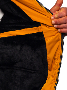 Men's Winter Quilted Jacket Navy Blue Bolf 6902