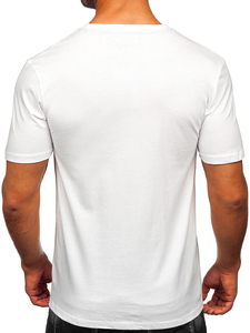 Men's Cotton Printed T-shirt White Bolf MPO3461