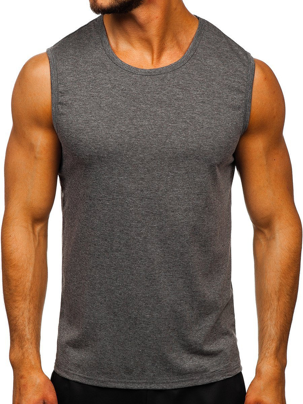 Men's Plain Tank Top Graphite Bolf 99001