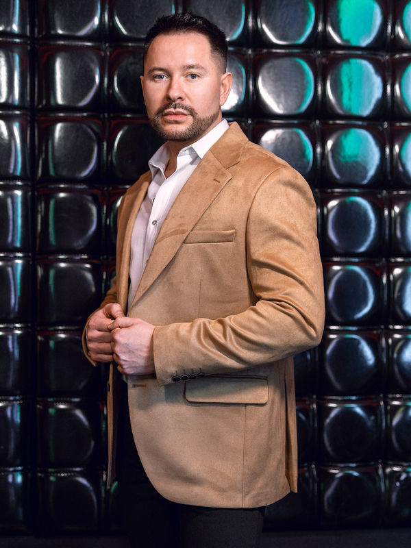 Men’s Velvet Blazer Camel Bolf 24410