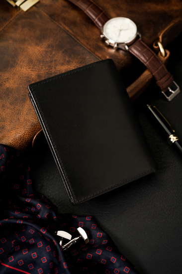 Men's Leather Wallet Black 25912