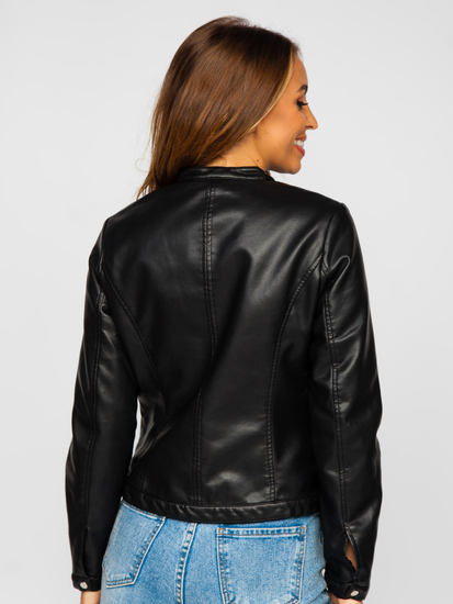 Women's Leather Jacket Black Bolf 11Z8008