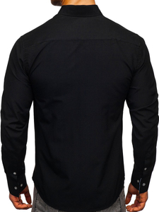 Men's Elegant Long Sleeve Shirt Black Bolf 8838-1