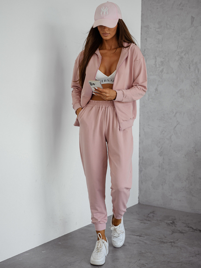 Women’s 2-Piece Sport Outfit z kapturem Powder Pink Bolf 821110