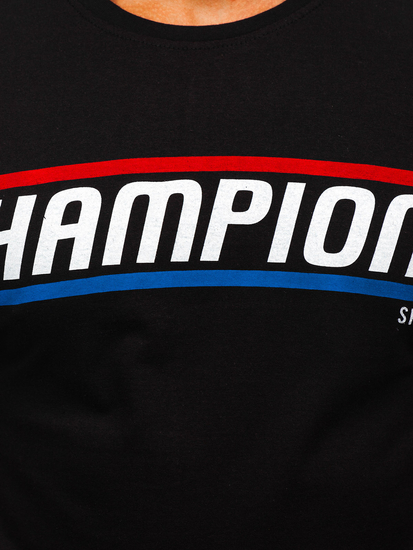 Men's Printed T-shirt Black Bolf SS10953