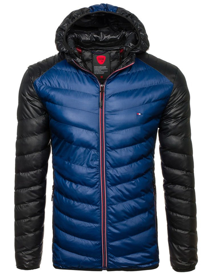 Men's Transitional Down Jacket Navy Blue Bolf 1905
