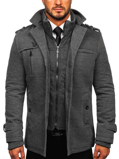 Men's Winter Jacket Grey Bolf 88802