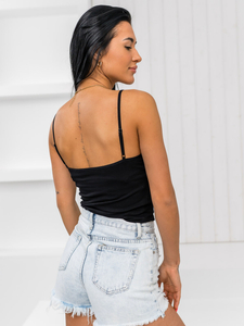 Women's Laced Undershirt Black Bolf 17K550