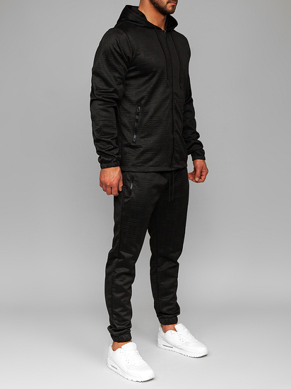 Men's Tracksuit with Hood Black Bolf 3A162