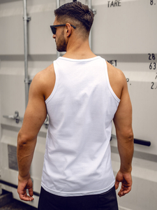 Men’s Printed Tank Top White Bolf 14839A