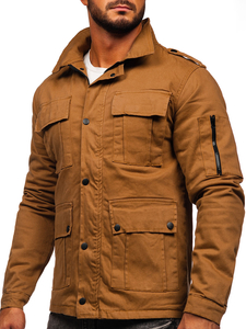 Men's Lightweight Cotton Jacket Camel Bolf 10290