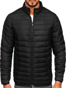 Men's Quilted Lightweight Jacket Black Bolf R9002