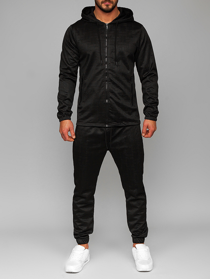 Men's Tracksuit with Hood Black Bolf 3A162