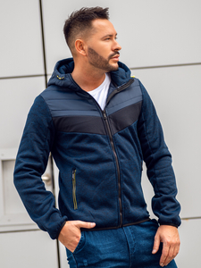 Men's Lightweight Jacket Navy Blue-Green Bolf BKS2153