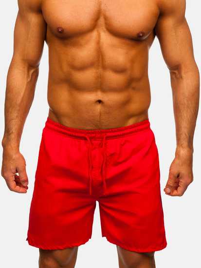 Men’s Swimming Trunks Red Bolf QD28