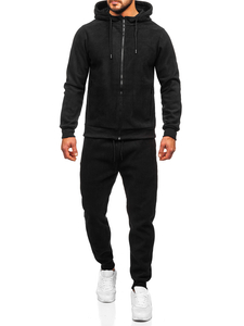 Men's Tracksuit with Hood Black Bolf 3A150