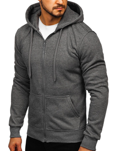 Men's Zip Hoodie Anthracite Bolf 2008