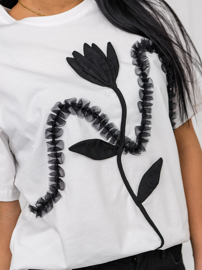 Women's Printed T-shirt White Bolf 96T632