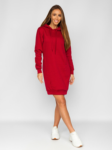 Women's Longline Hoodie Claret Bolf YS10005-A