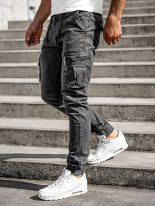 Men's Cargo Joggers Graphite Bolf 8983
