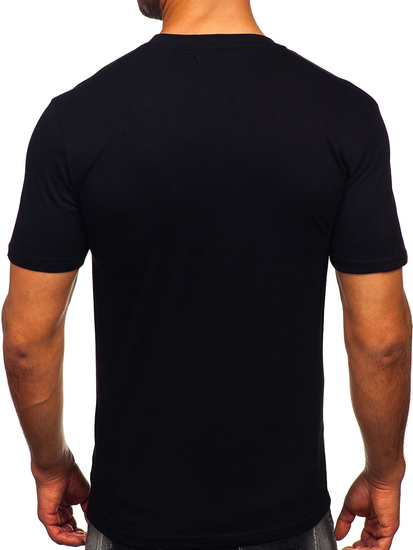 Men's Cotton Printed T-shirt Black Bolf MPO3484